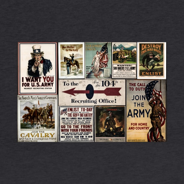 Vintage Army Recruitment Posters by JimDeFazioPhotography